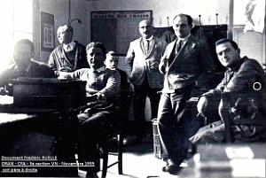 0 08- le Plateau 3e section CFA,mon Pere a droite, 1935